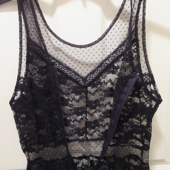 Royal Bones / Daang Goodman Black Lace Slip Dress, Medium Hot Topic - Picture 8 of 11